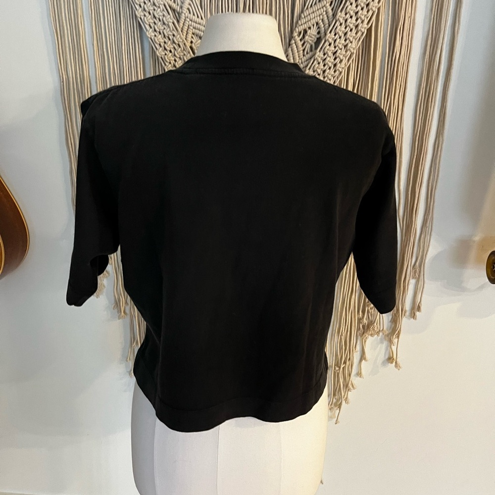The Kooples Black T-Shirt with Sunset Graphic - Picture 3 of 8